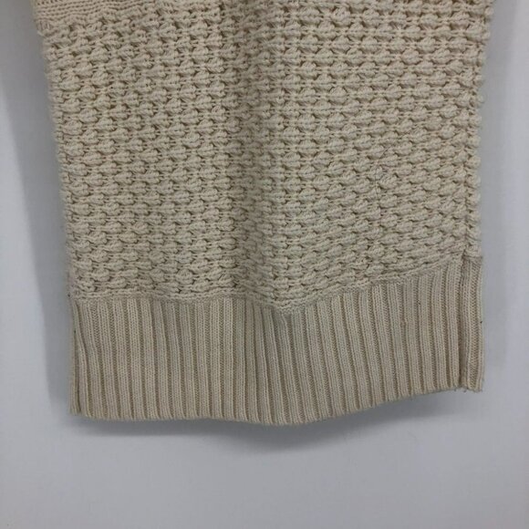 RW&Co Creme cable  knit turtleneck shirt sleeve sweater small - Picture 6 of 12